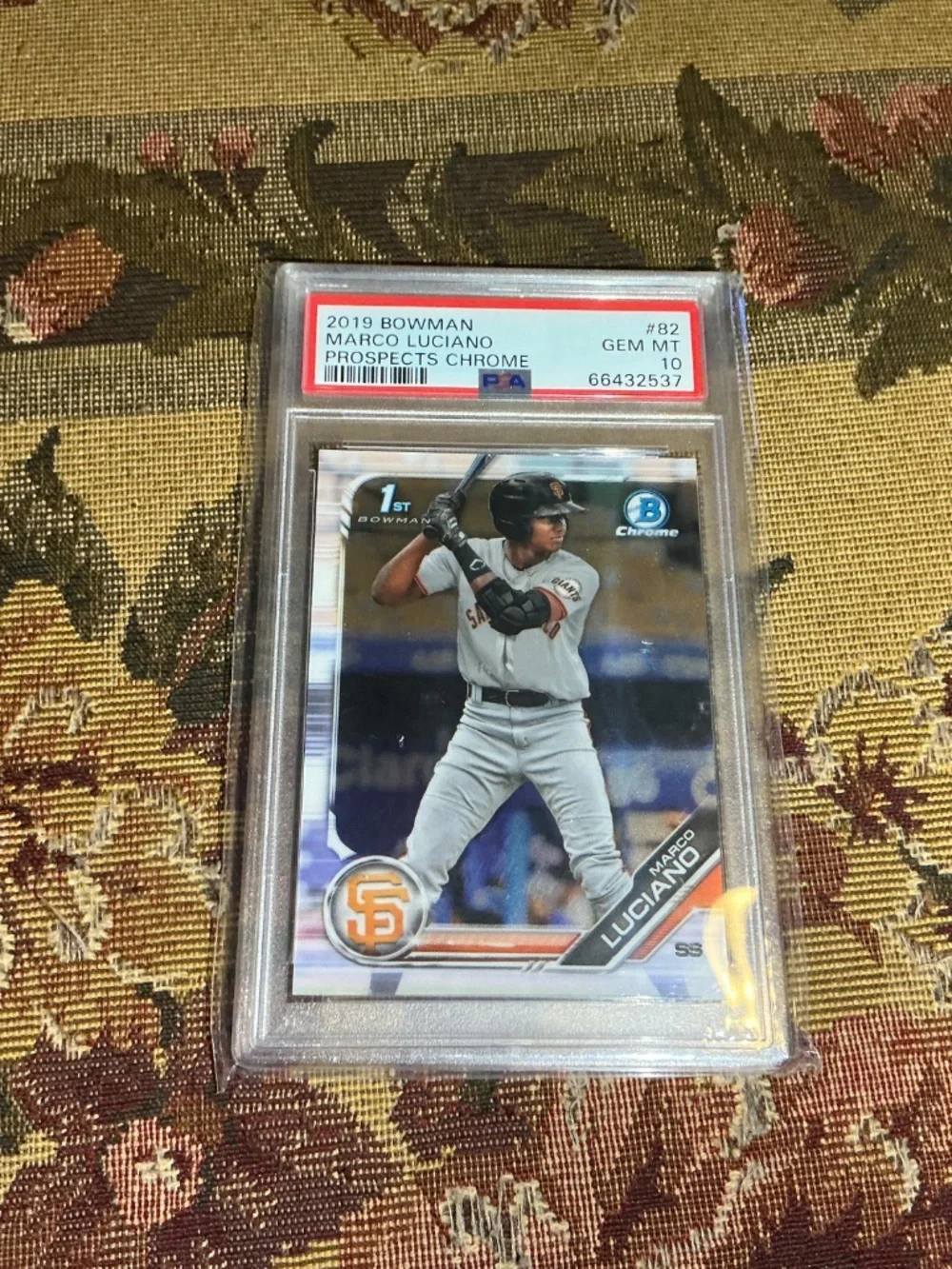 2019 Bowman - Chrome Prospects Giants Marco Luciano #BCP-82 (RC) PSA 10 GEM MINT